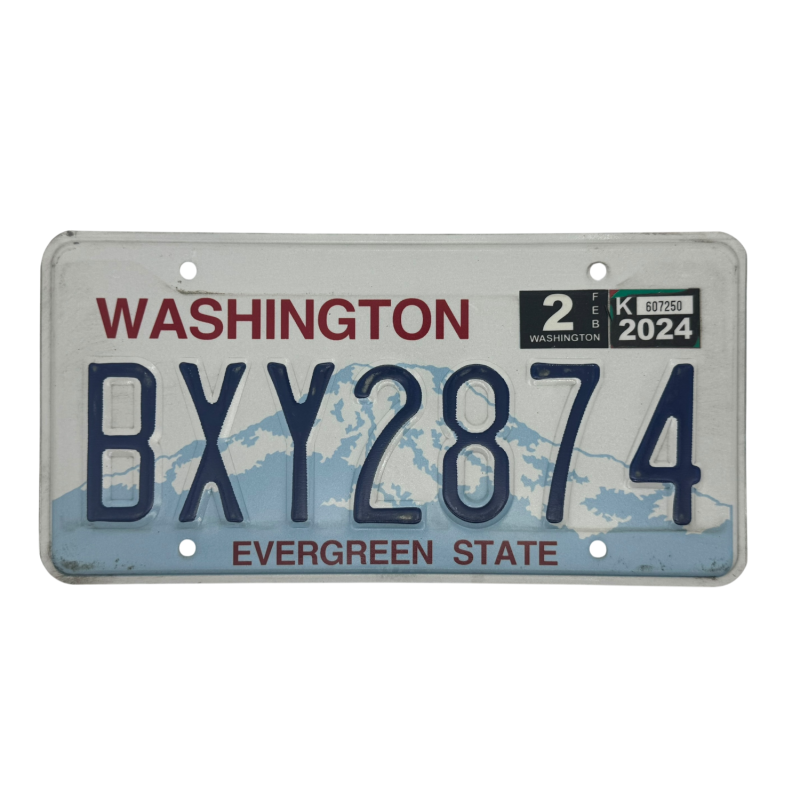 Washington rendszám Washington rendszám