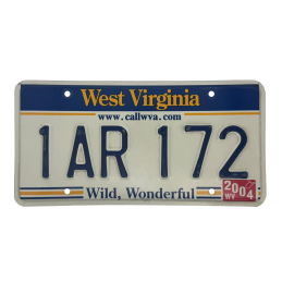 West Virginia rendszám