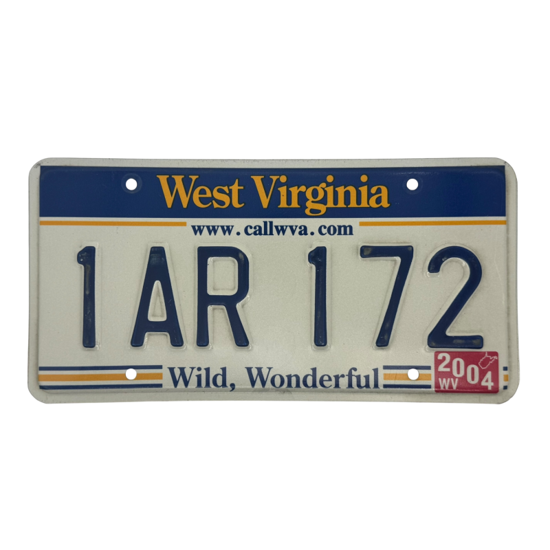 West Virginia rendszám West Virginia rendszám
