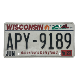 Wisconsin rendszám