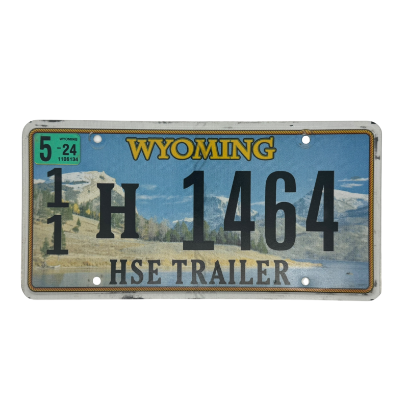 Wyoming rendszám Wyoming rendszám