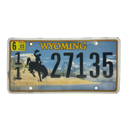 Wyoming rendszám
