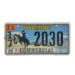 Wyoming rendszám