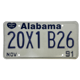 Alabama rendszám