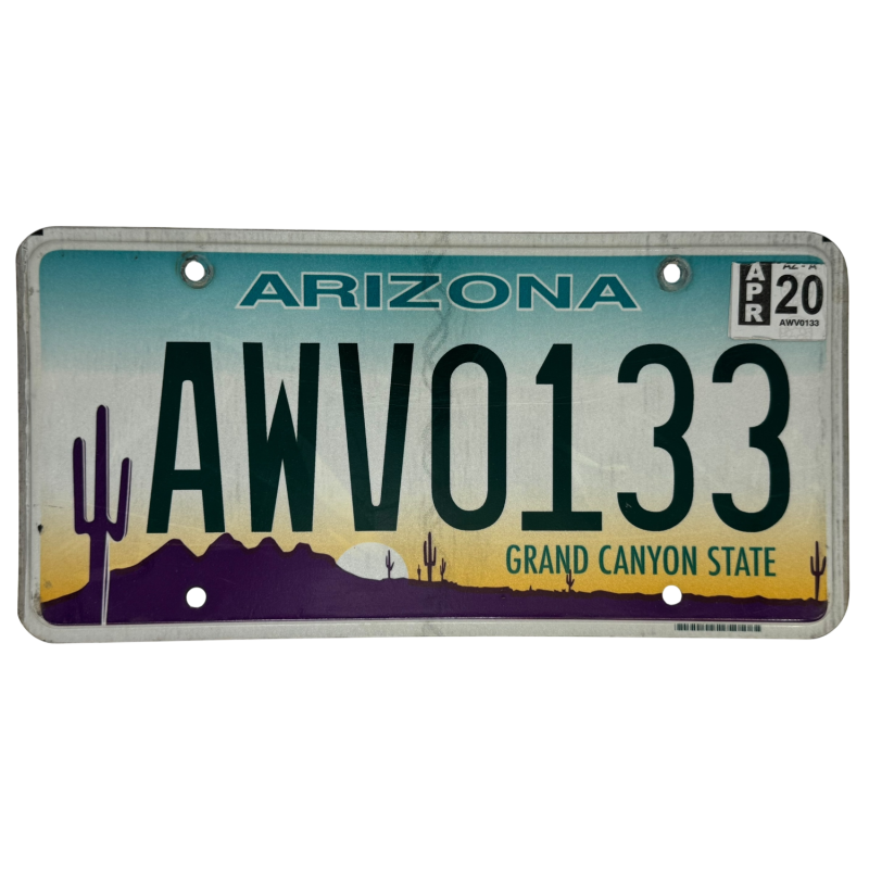 Arizonai rendszám Arizonai rendszám