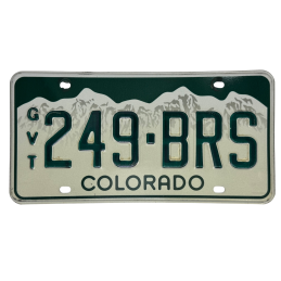 Colorado rendszám