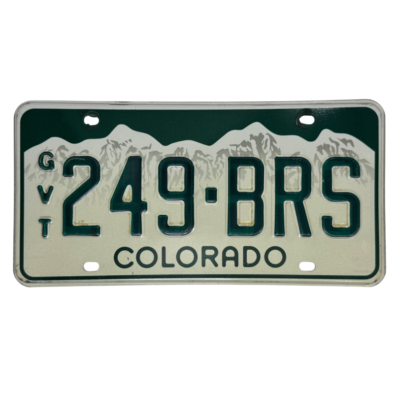 Colorado rendszám Colorado rendszám