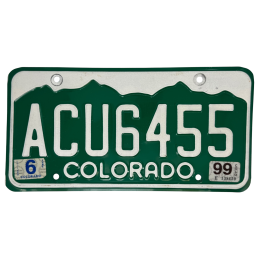Colorado rendszám