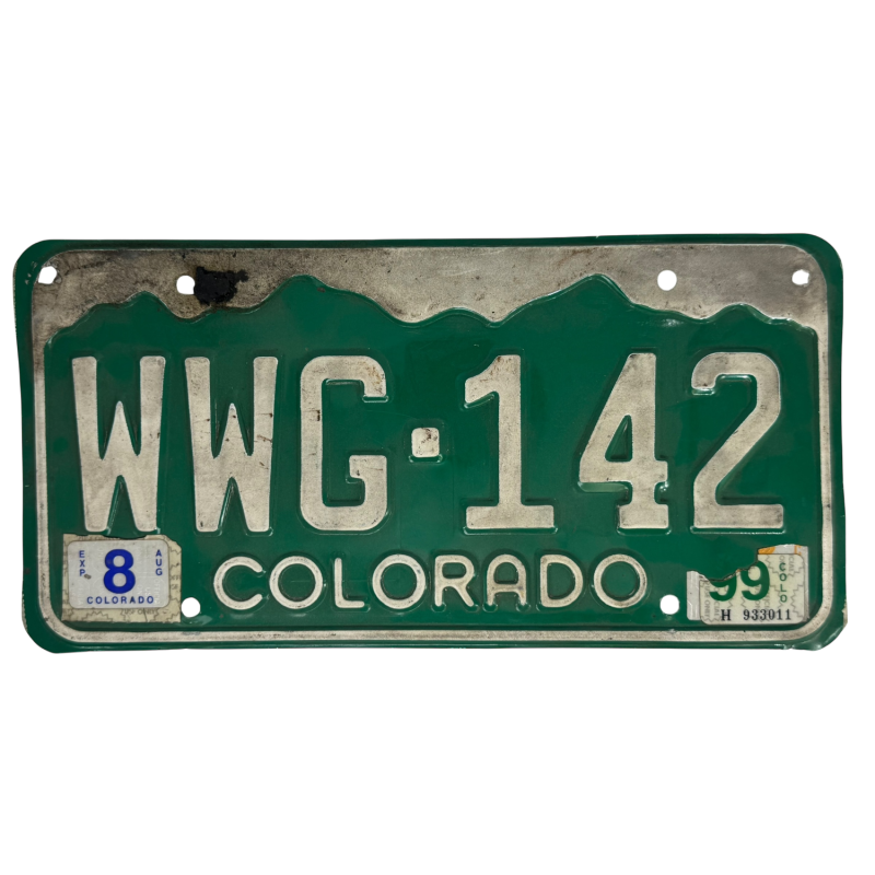 Colorado rendszám Colorado rendszám