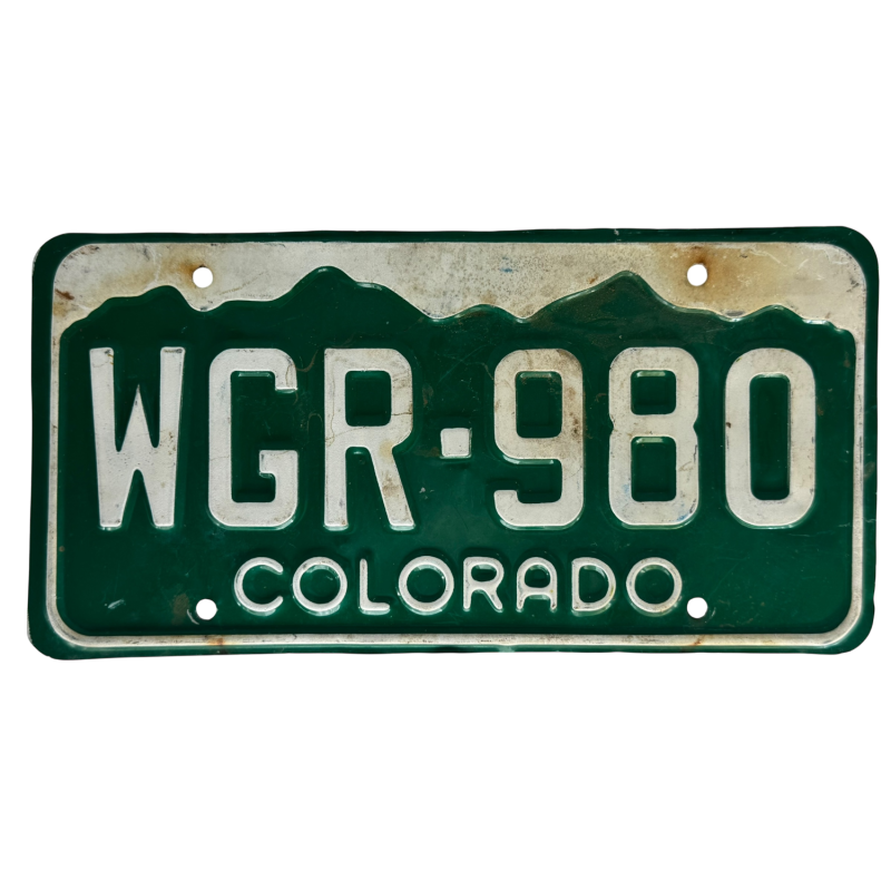 Colorado rendszám Colorado rendszám