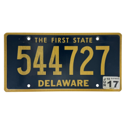 Delaware rendszám