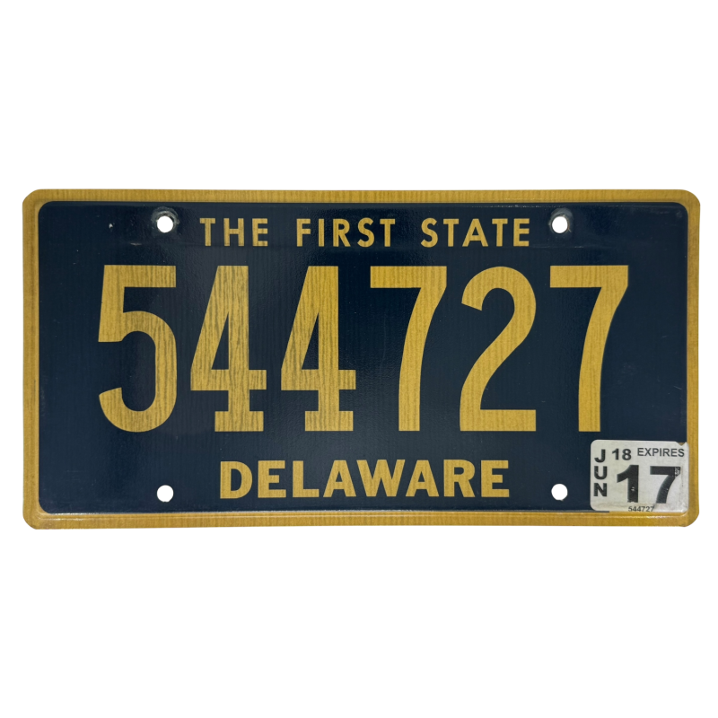 Delaware rendszám Delaware rendszám