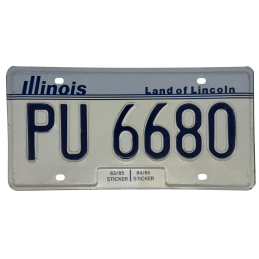 Illinoisi rendszám
