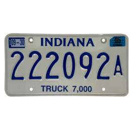Indiana rendszám