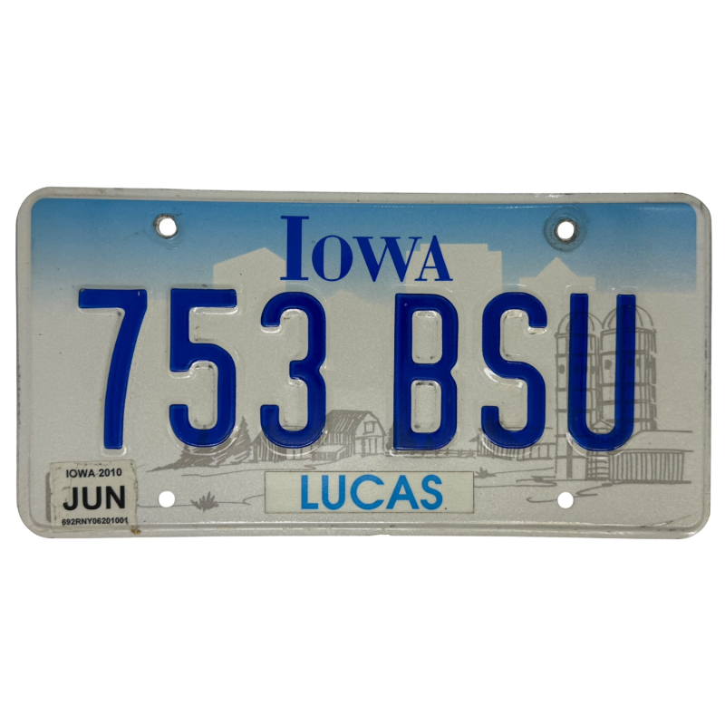 Iowa rendszám Iowa rendszám