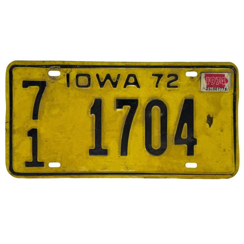 Iowa rendszám Iowa rendszám