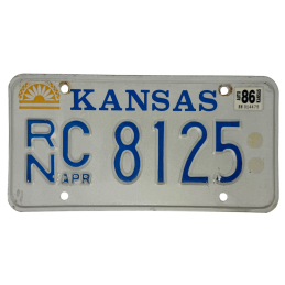 Kansas rendszám