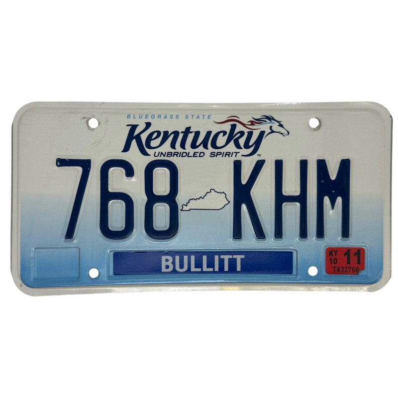 Kentucky rendszám Kentucky rendszám