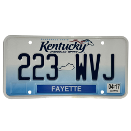 Kentucky rendszám