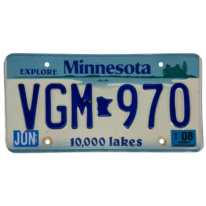 Minnesota rendszám Minnesota rendszám