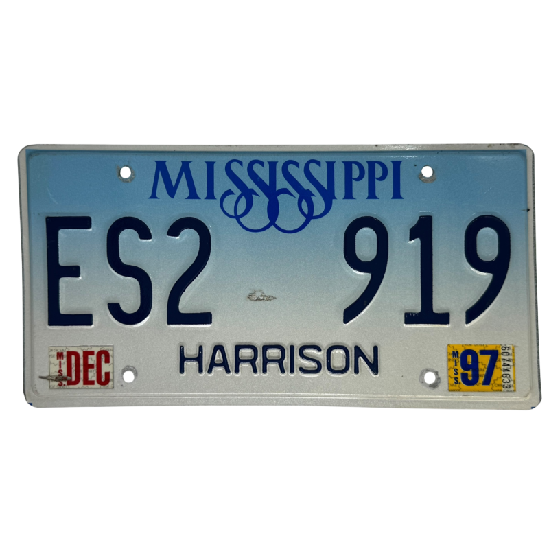 Mississippi rendszám Mississippi rendszám