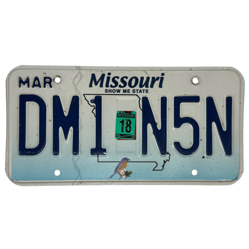 Missouri rendszám Missouri rendszám