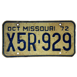Missouri rendszám