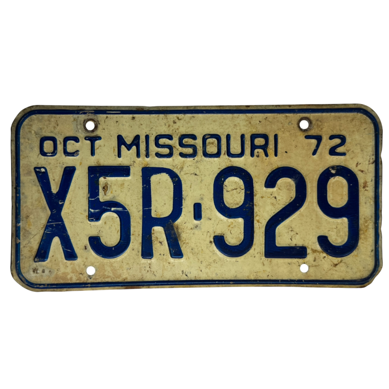 Missouri rendszám Missouri rendszám