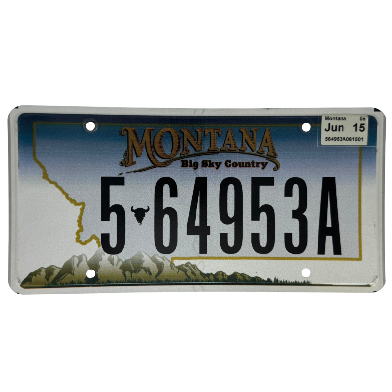 Montana rendszám Montana rendszám