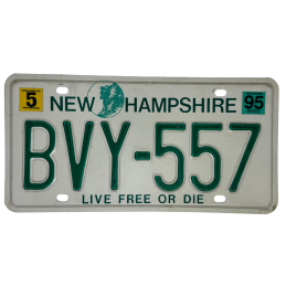 New Hampshire rendszám