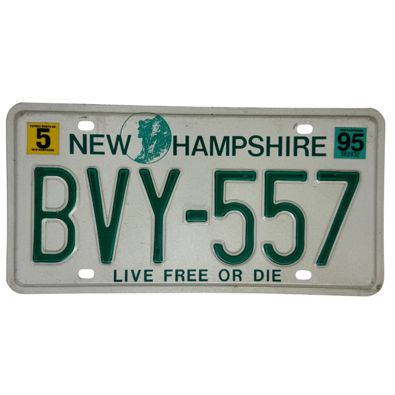 New Hampshire rendszám New Hampshire rendszám