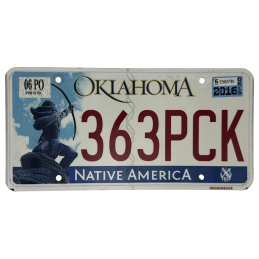 Oklahoma rendszám