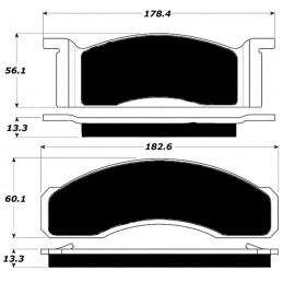 Race Front disc brake pads Porterfield R4 68-73