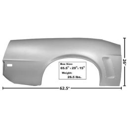 Komplett jobb oldali panel, Cabriolet 69