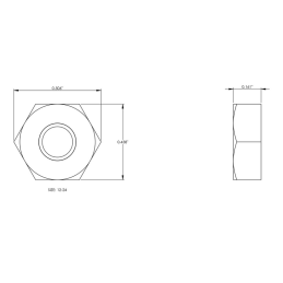 12-24 (5,5 mm) hüvelykes anya