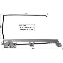 Keret az ajtóablakhoz jobb kabrió 67-68