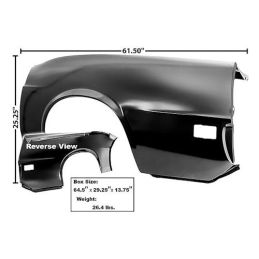 Full quarter panel LH Convertible 70