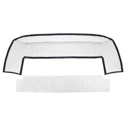 Mélyedésű kabrió felső fekete 64-66