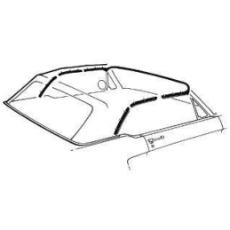 Tömítéskészlet kabrióhoz 64-66
