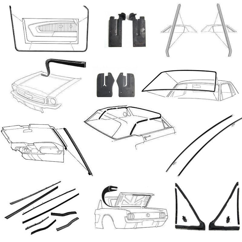 Tömítéskészlet kabrióhoz 64-66