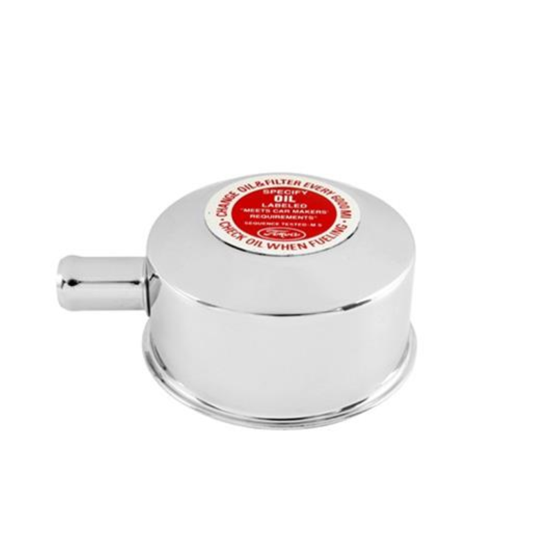 Króm olajbetöltő sapka, FoMoCo logóval 65-70