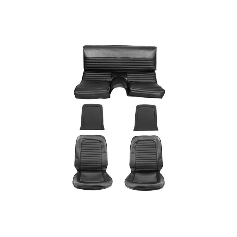 Üléshuzatok Fastback fekete teljes 66