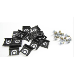 Csavar- és kapocskészlet a Cabrio 65 szélvédő díszléceinek rögzítéséhez