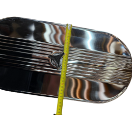 Légszűrő ovális króm 64-73