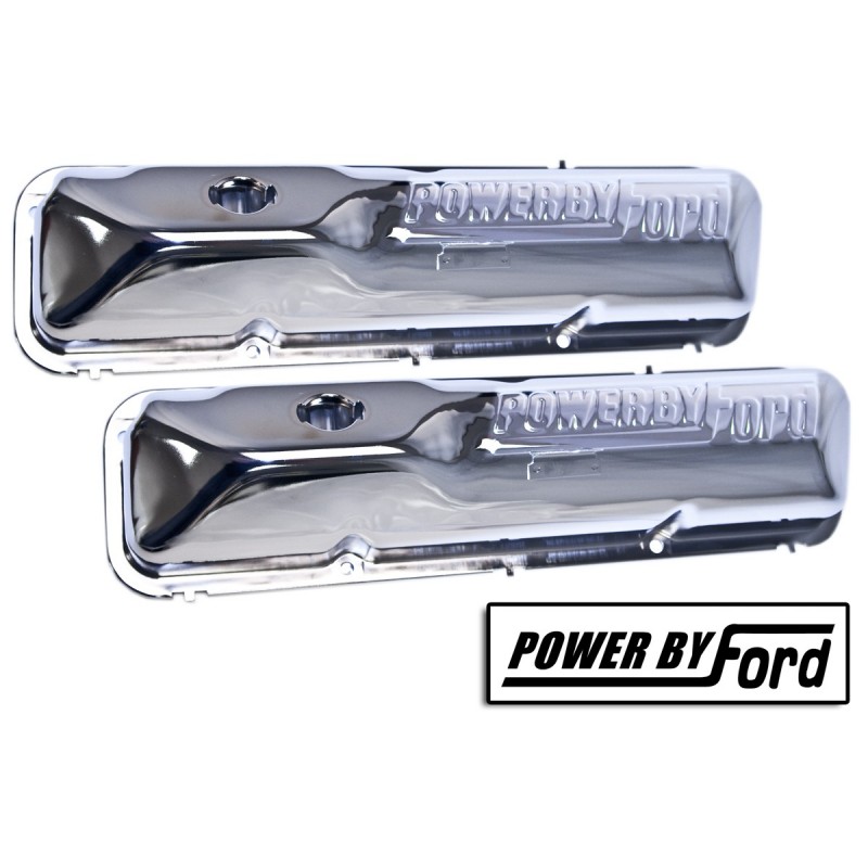 Szelepfedél króm "Ford által hajtott" 390/428 Szelepfedél króm "Ford által hajtott" 390/428