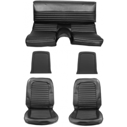 Üléshuzatok Fastback fekete teljes 66